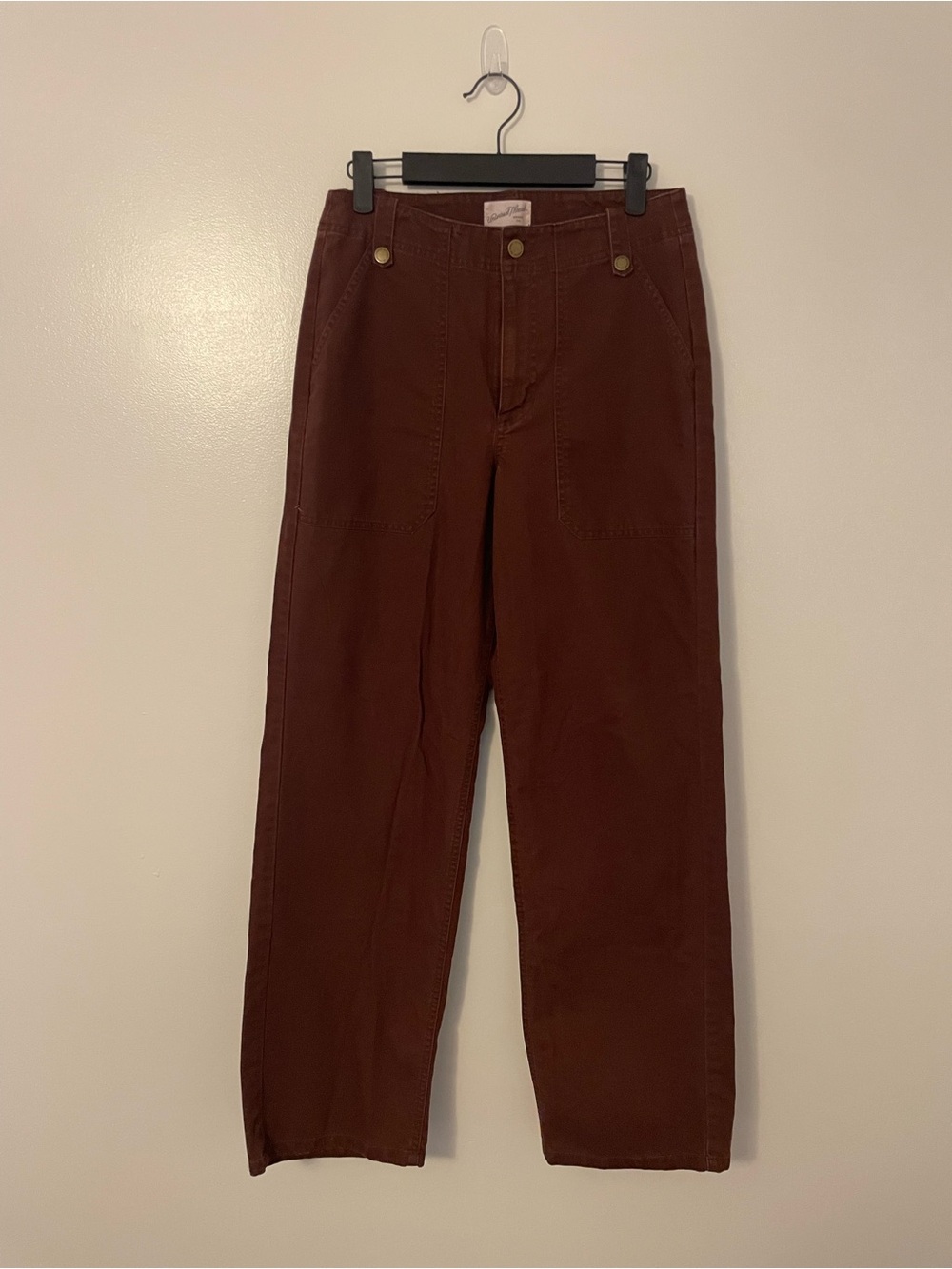 Universal Thread Brown Straight Leg Cargo Deep Pocket Trouser Pants